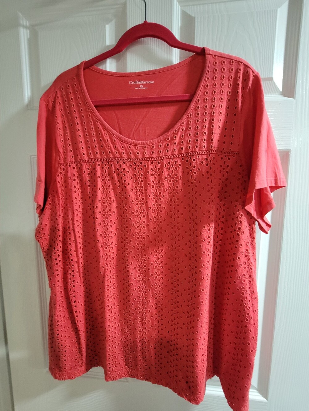 Like New & Lightweight Croft & Barrow short-sleeve tops in size 3X. - Picture 2 of 9